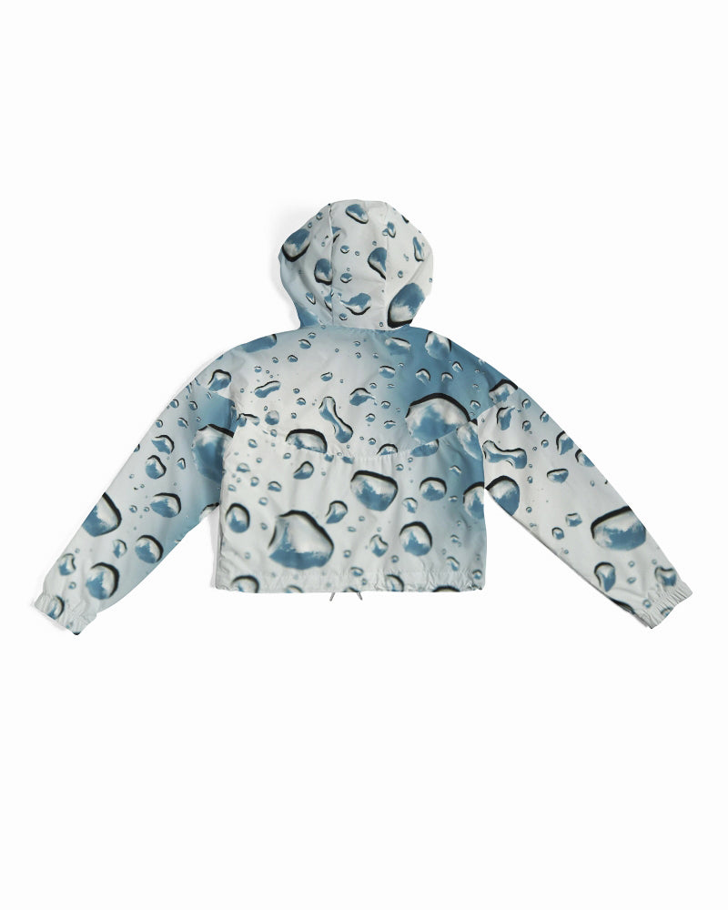 Women's Cropped Windbreaker DROPS OF FEELING