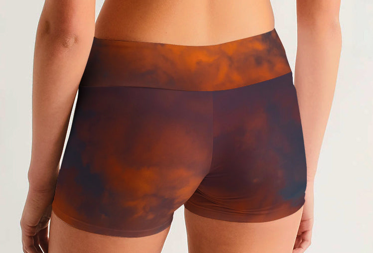 Women's Mid-Rise Yoga Shorts TWILINGHT