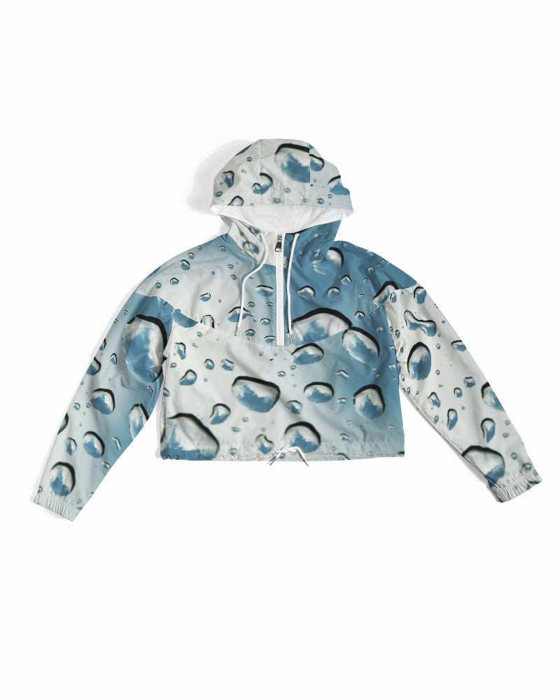 Women's Cropped Windbreaker DROPS OF FEELING