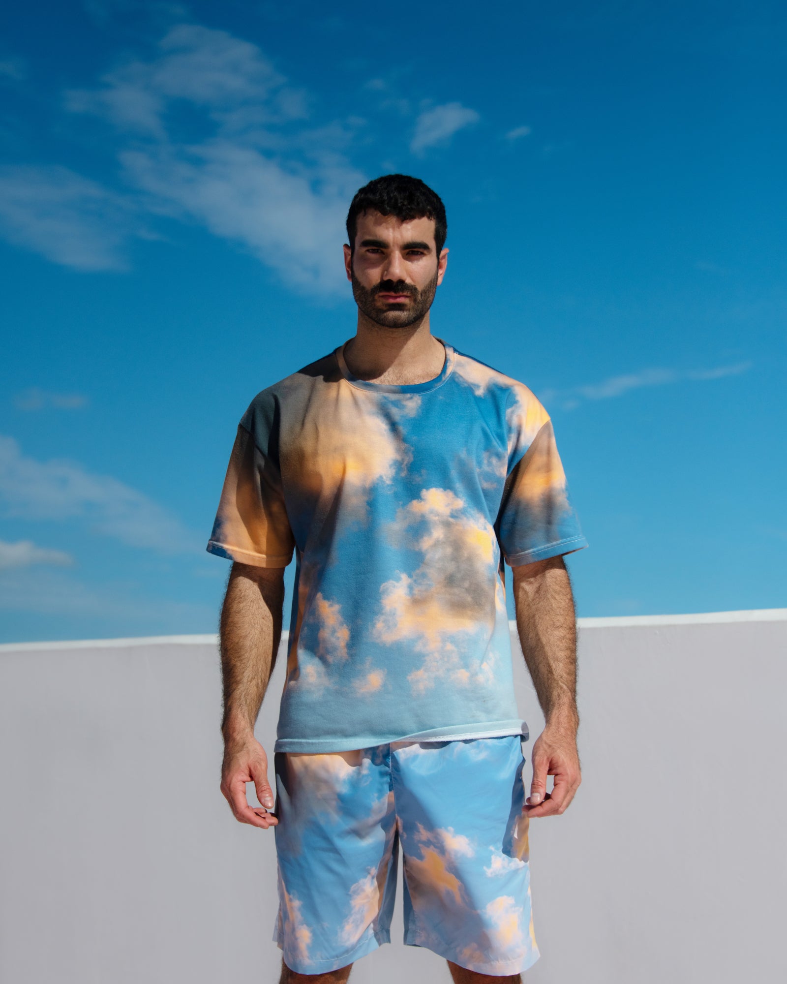 knit oversize tee CELESTIAL