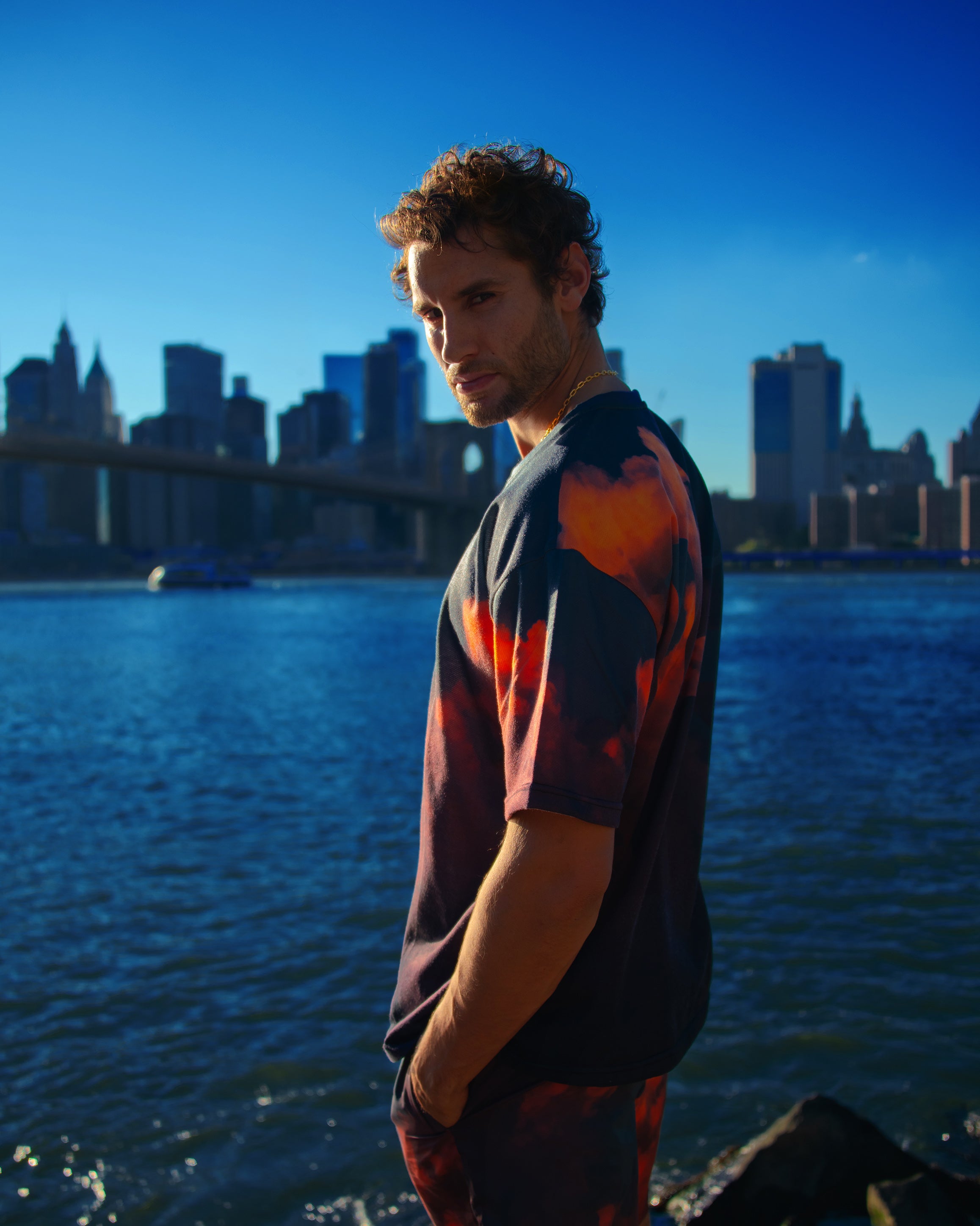 knit oversize tee TWILIGHT