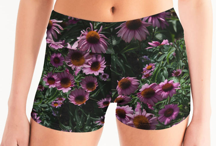 Women's Mid-Rise Yoga Shorts PHOTOSYNTHESIS