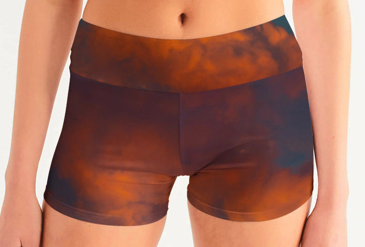 Women's Mid-Rise Yoga Shorts TWILINGHT