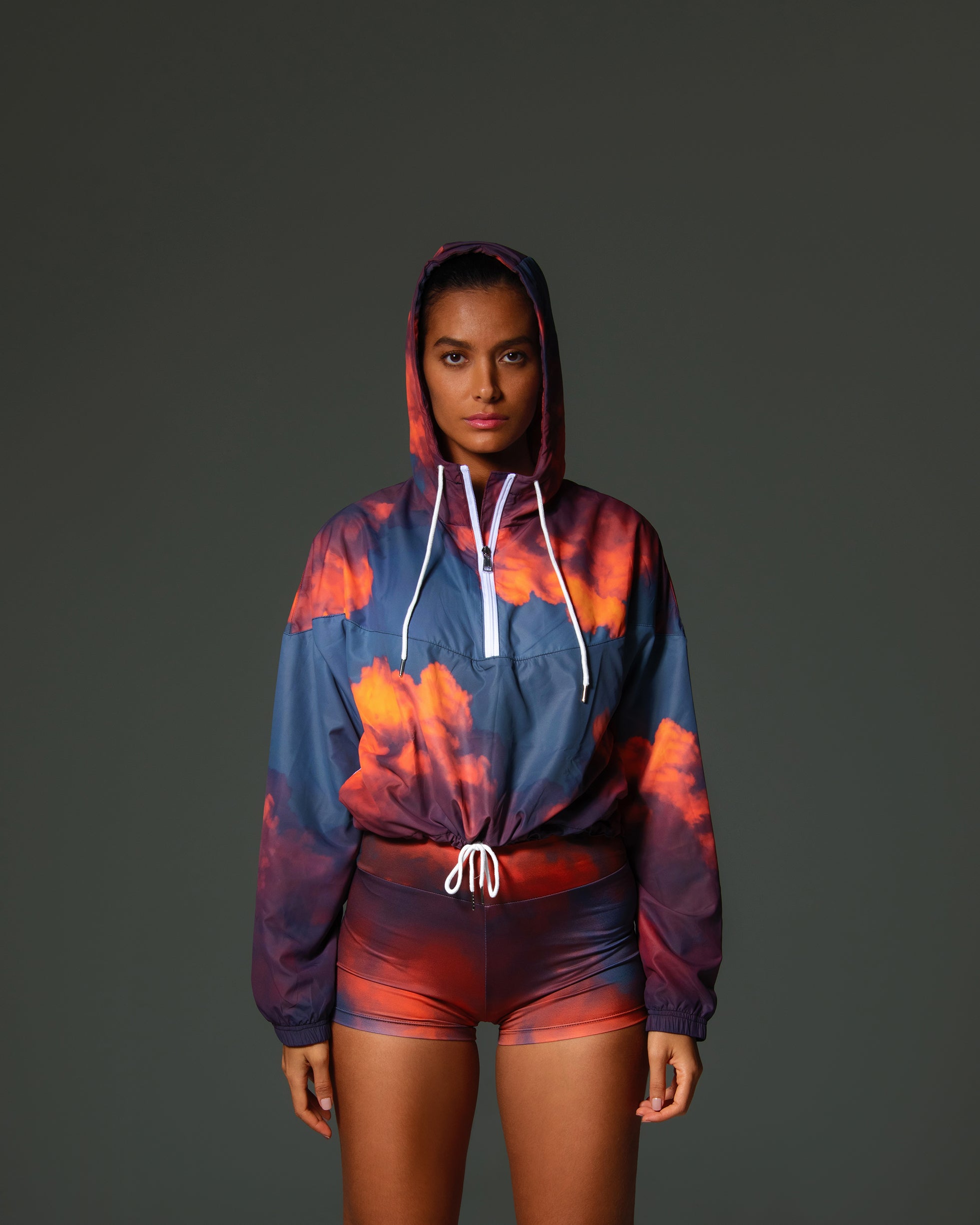 Women's Mid-Rise Yoga Shorts TWILINGHT